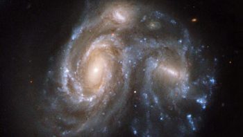 Galaxias chocan en el espacio